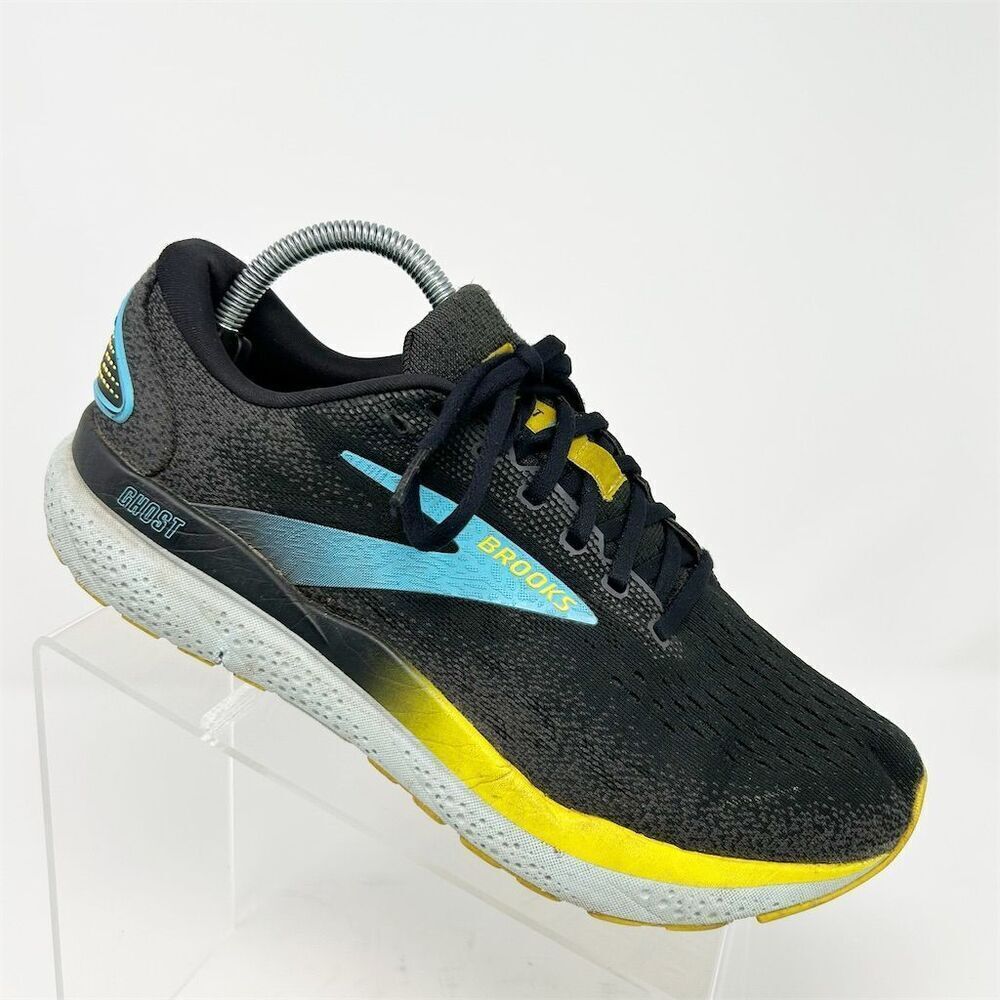 Brooks Ghost 16 Men's Running Shoes Black, Bray Blue Size 9 Athletic Sneaker